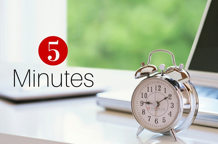 5 Minute Organizing Challenge: Time Management