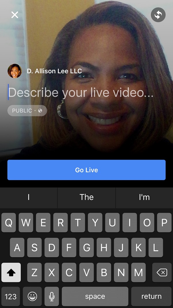 Are you using Facebook Live? | DAllisonLee.com