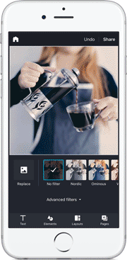 Canva For iPhone Filters