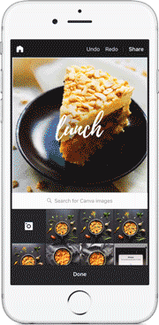 Take images directly in the Canva mobile app!